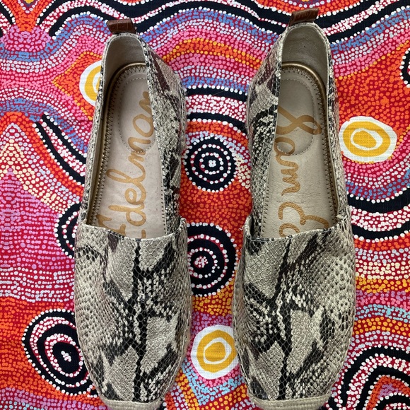 Snake print women’s Sam Edelman size 9.5 espadrilles, gently worn. - Picture 5 of 5